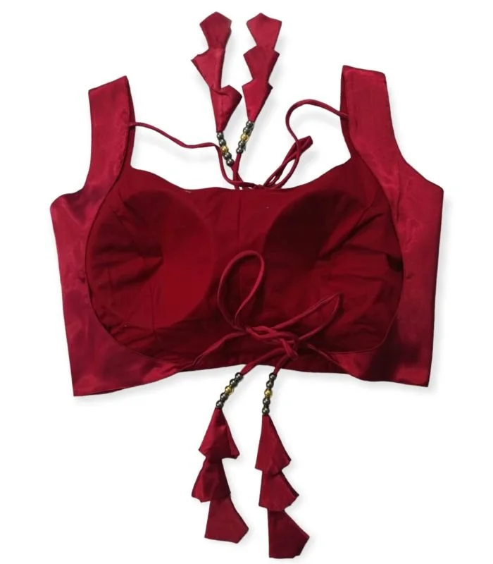 Picture of Maroon Sleeveless Blouse For Women
