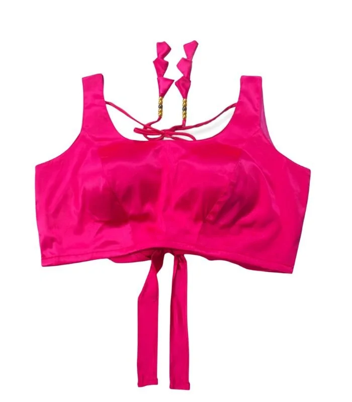 Picture of New Hot pink Sleeveless Blouse For Women