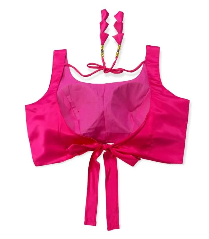 Picture of New Hot pink Sleeveless Blouse For Women