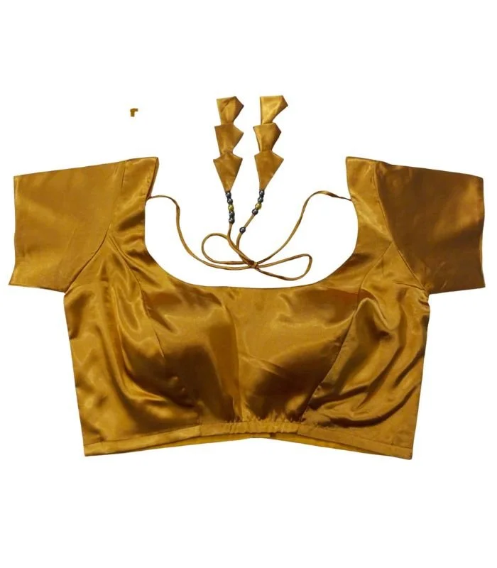 Picture of Gold Color Short sleeve Blouse For Women