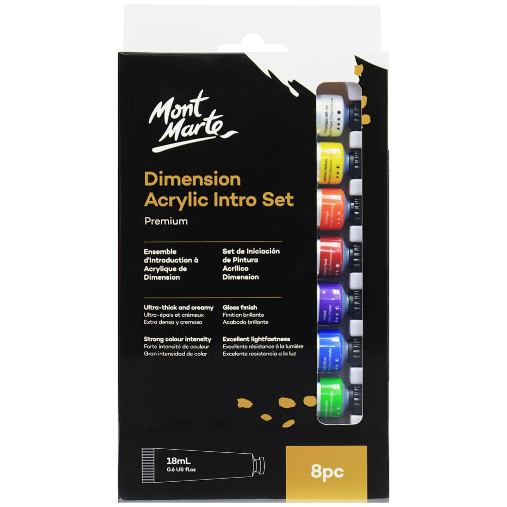 Buy Mont Marte Dimension Acrylic Color Set 8pc*18ml at Best Prices in Bangladesh