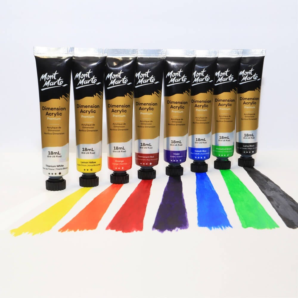 Buy Mont Marte Dimension Acrylic Color Set 8pc*18ml at Best Prices in Bangladesh