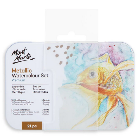 Buy Mont Marte Metallic Water color set 21 pcs at Best Prices in Bangladesh