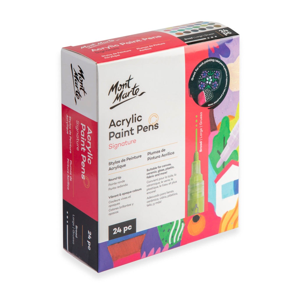Buy Mont Marte Acrylic Paint Pens Broad Tip 24pc at Best Prices in Bangladesh
