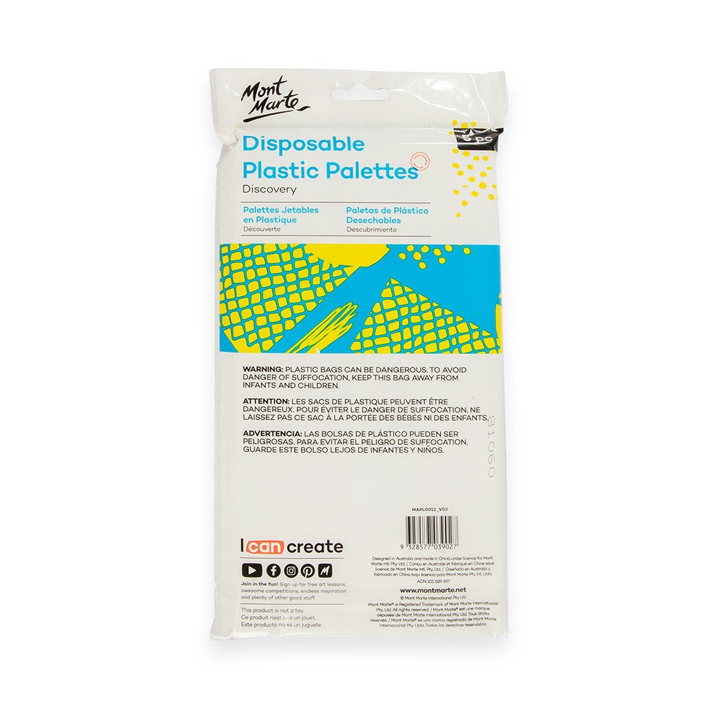 Buy Mont Marte Disposable Plastic Palettes 5pc at Best Prices in Bangladesh