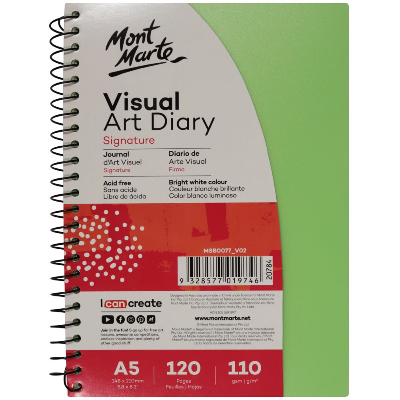 Buy Mont Marte Visual Art Diary PP Coloured Cover A4 at Best Prices in Bangladesh