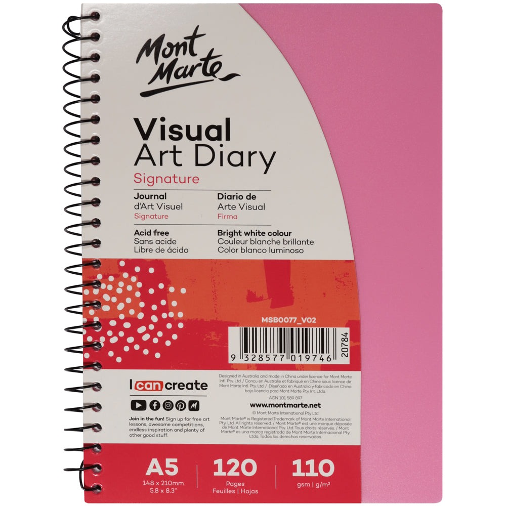 Buy Mont Marte Visual Art Diary PP Coloured Cover A4 at Best Prices in Bangladesh