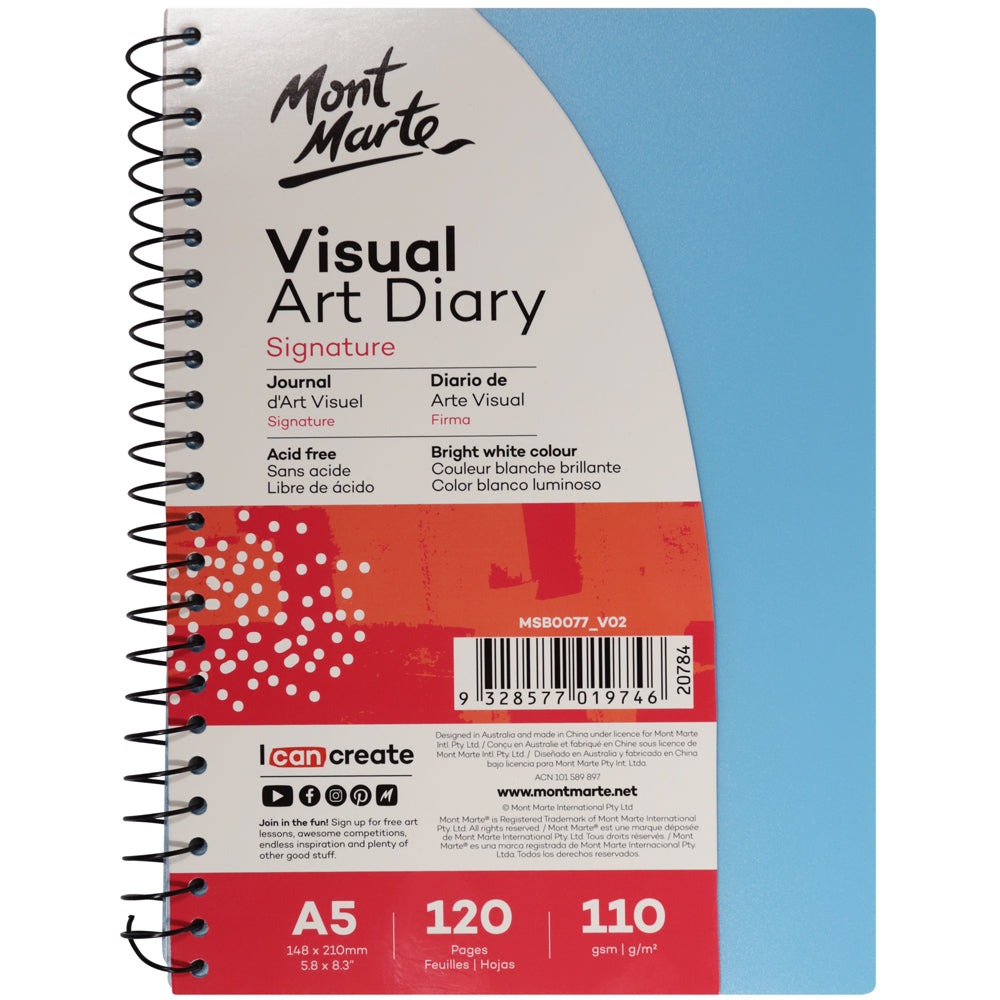 Buy Mont Marte Visual Art Diary PP Coloured Cover A4 at Best Prices in Bangladesh