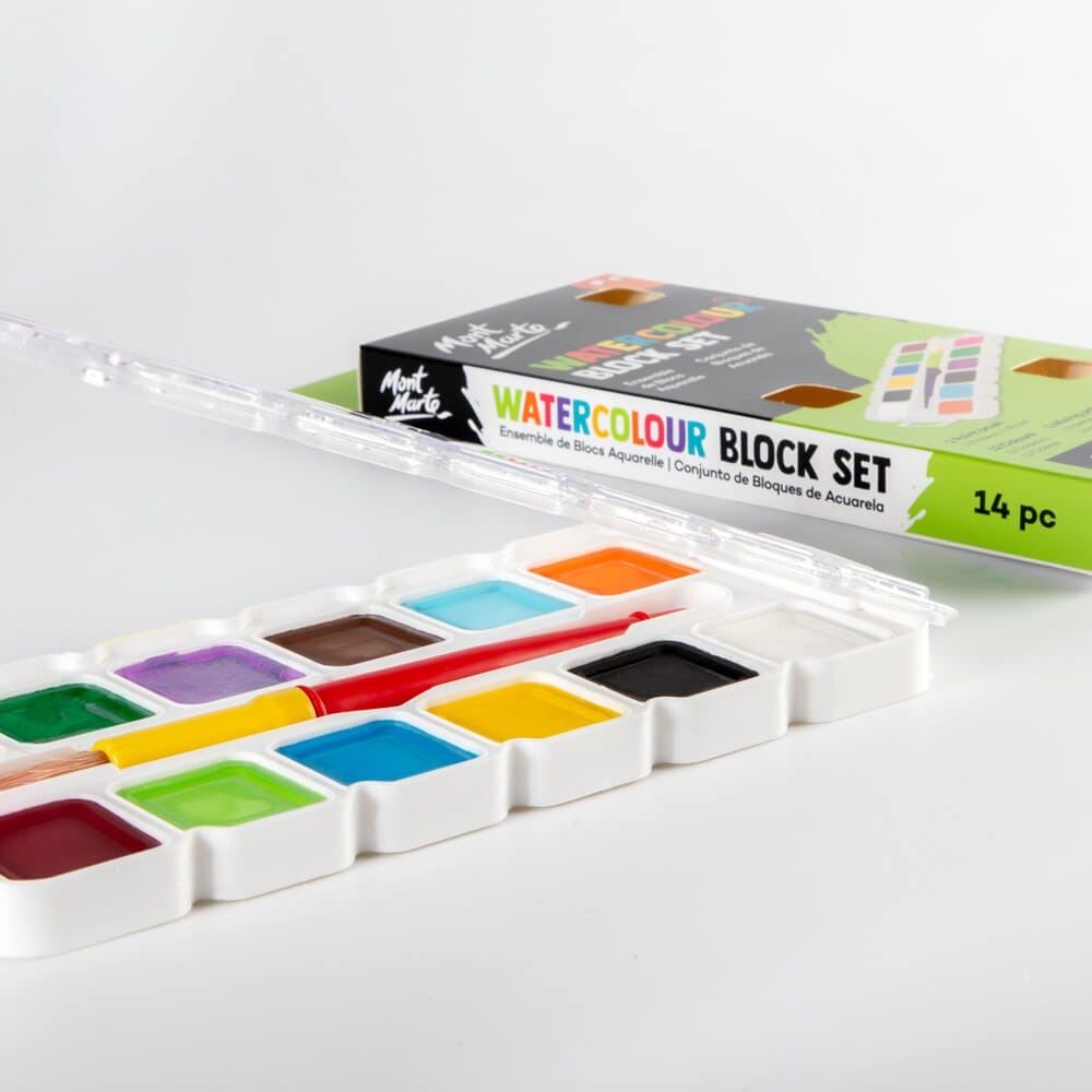 Buy Mont Marte Kids Watercolor Block Set 14pc at Best Prices in Bangladesh