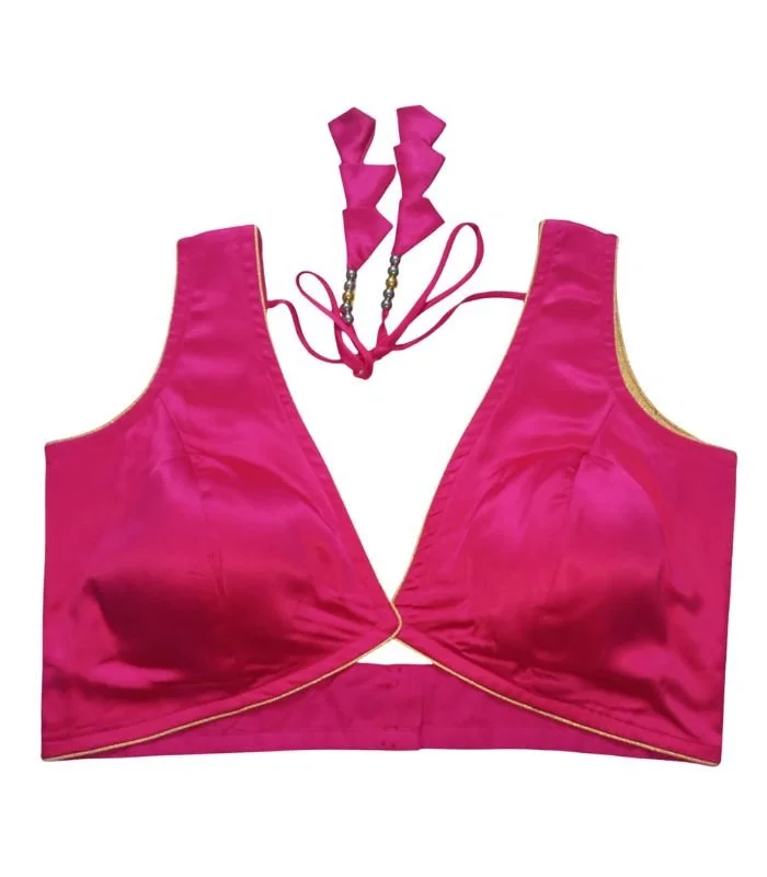 Picture of Hot Pink Sleeveless Blouse For Women