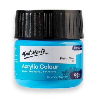 Buy Mont Marte Acrylic Color Paint 100ml-Fluro Blue at Best Prices in Bangladesh