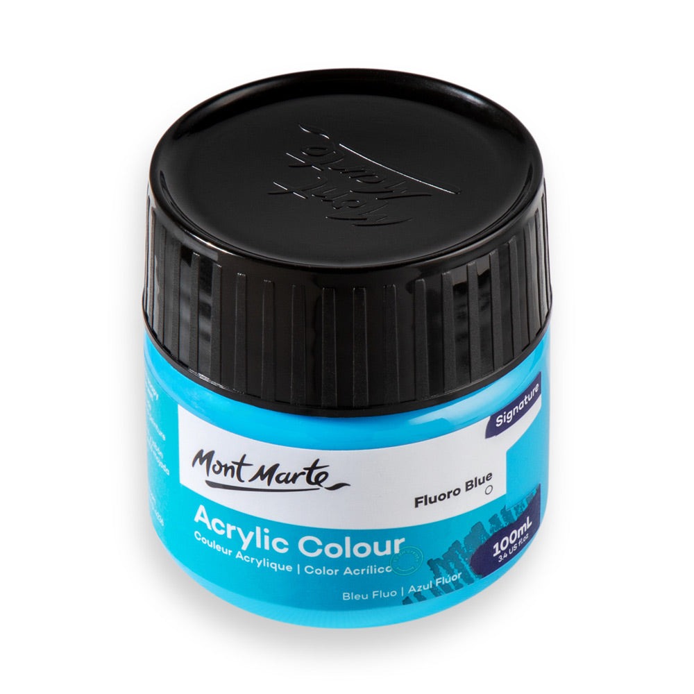 Buy Mont Marte Acrylic Color Paint 100ml-Fluro Blue at Best Prices in Bangladesh