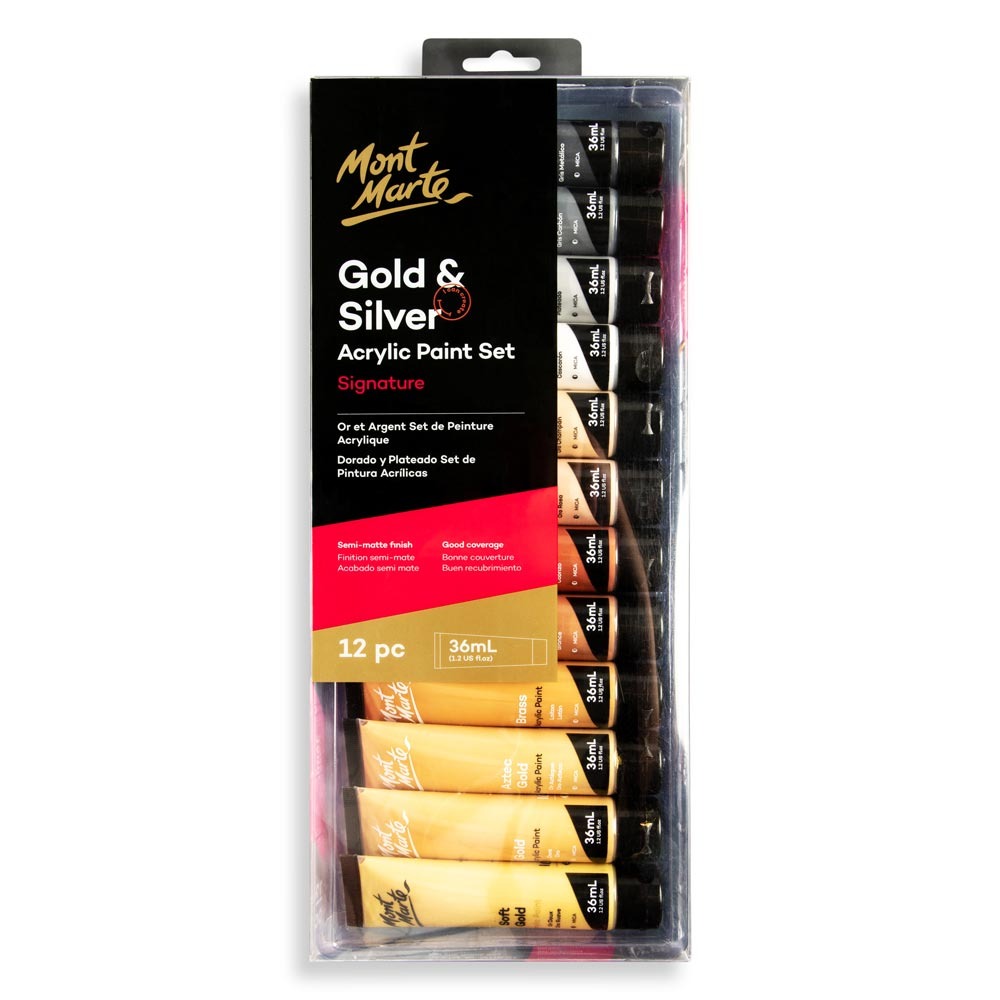 Buy Mont Marte Gold Paint Series Set 12pc*36ml at Best Prices in Bangladesh