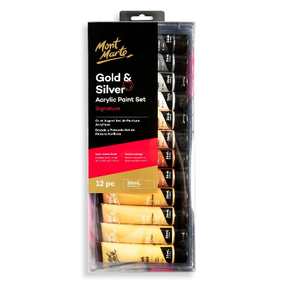 Buy Mont Marte Gold Paint Series Set 12pc*36ml at Best Prices in Bangladesh
