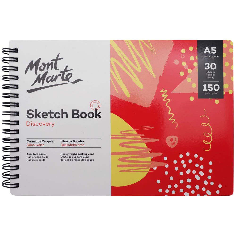 Buy Mont Marte Discovery Sketch Book 190gsm A5 at Best Prices in Bangladesh
