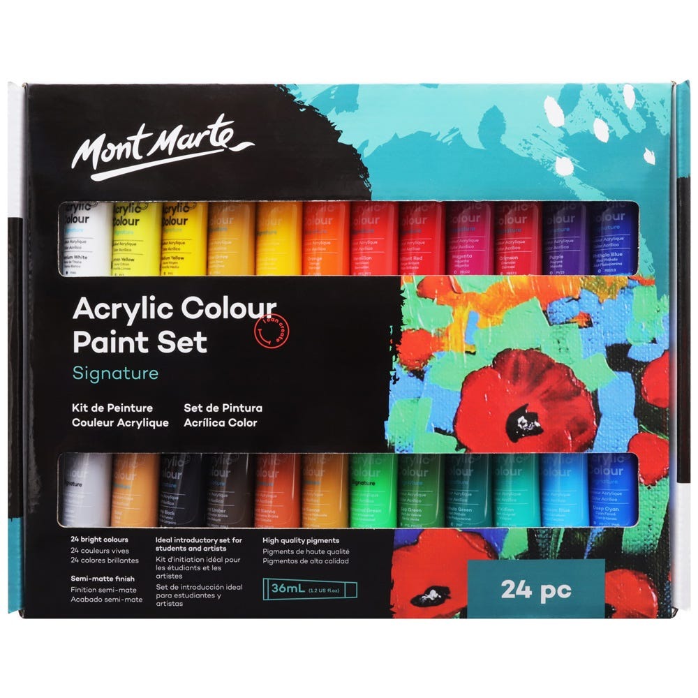 Buy Mont Marte Acrylic Color Paint Set 24pc*36ml at Best Prices in Bangladesh