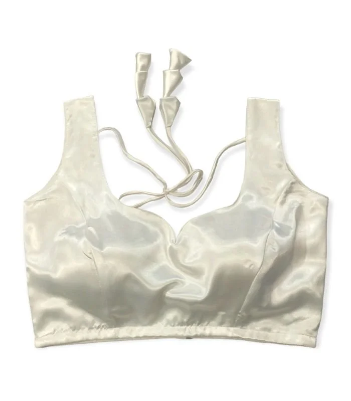 Picture of White Color Sleeveless Blouse For Women