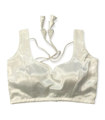 Picture of White Color Sleeveless Blouse For Women