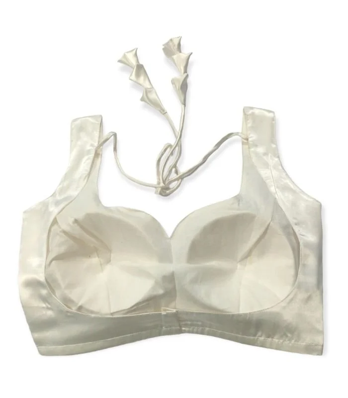 Picture of White Color Sleeveless Blouse For Women