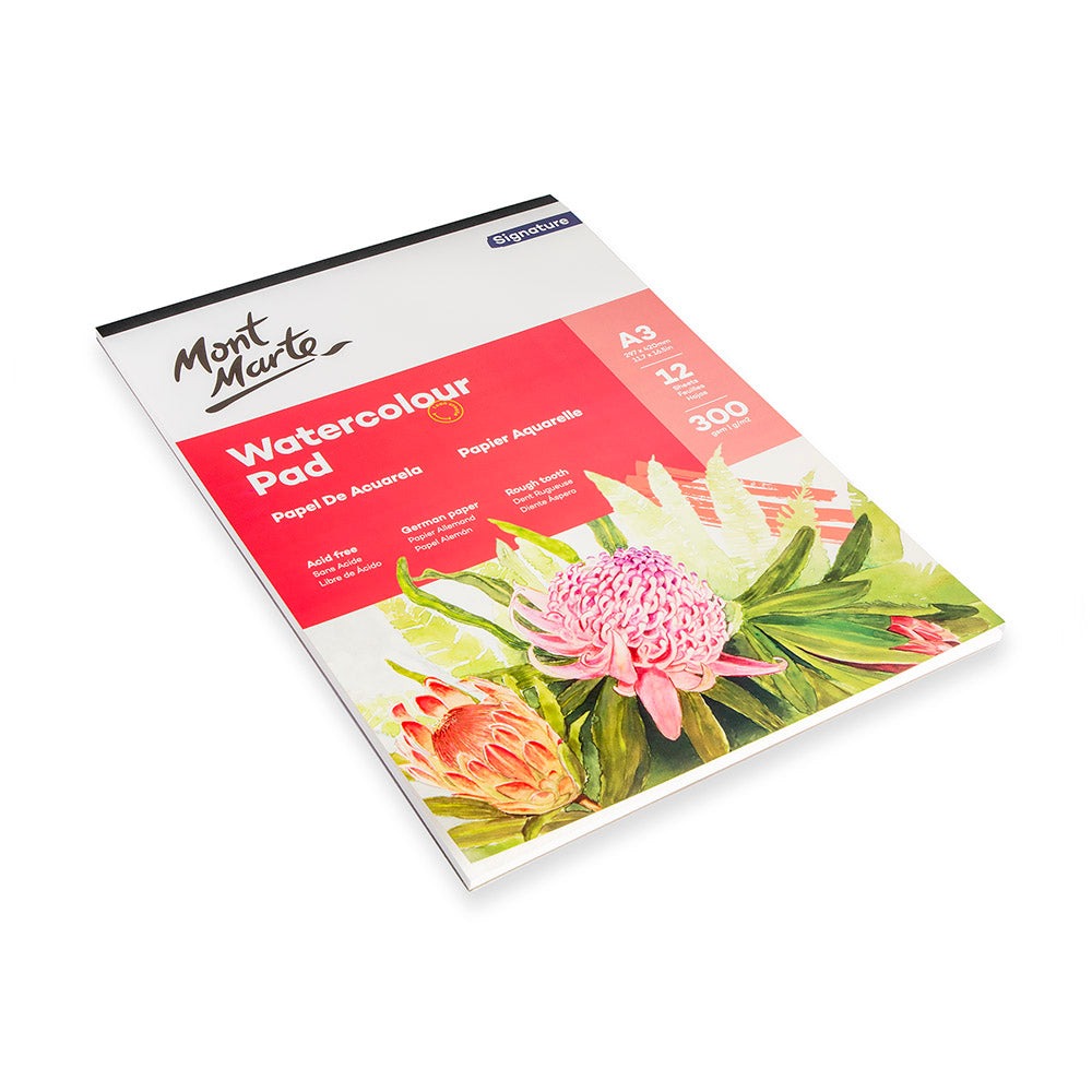 Buy Mont Marte Watercolor Pad German Paper A3 300gsm 12 sheet at Best Prices in Bangladesh