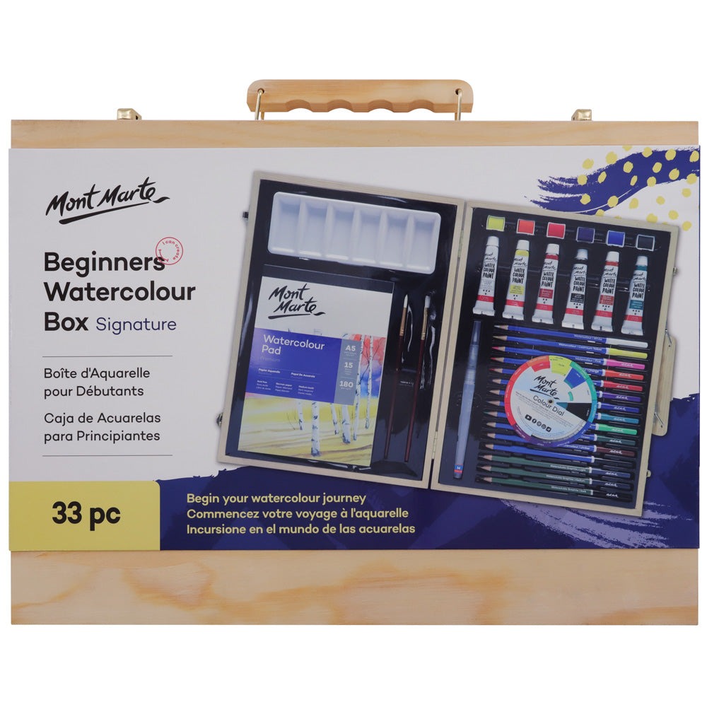 Buy Mont Marte Beginners Watercolor Box 33pc at Best Prices in Bangladesh