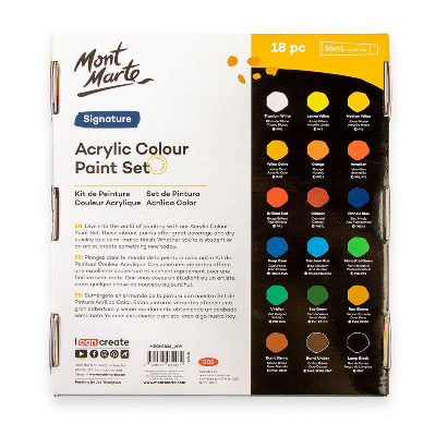Buy Mont Marte Acrylic Color Paint Set 18pc*36ml at Best Prices in Bangladesh