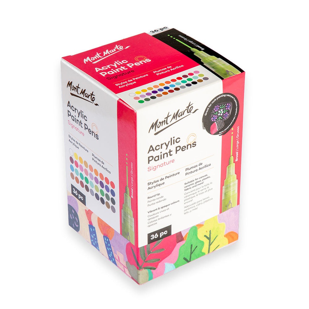 Buy Mont Marte Acrylic Paint Pens Broad Tip 36pc at Best Prices in Bangladesh