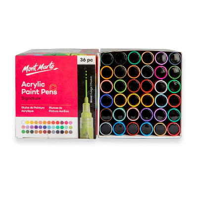 Buy Mont Marte Acrylic Paint Pens Broad Tip 36pc at Best Prices in Bangladesh