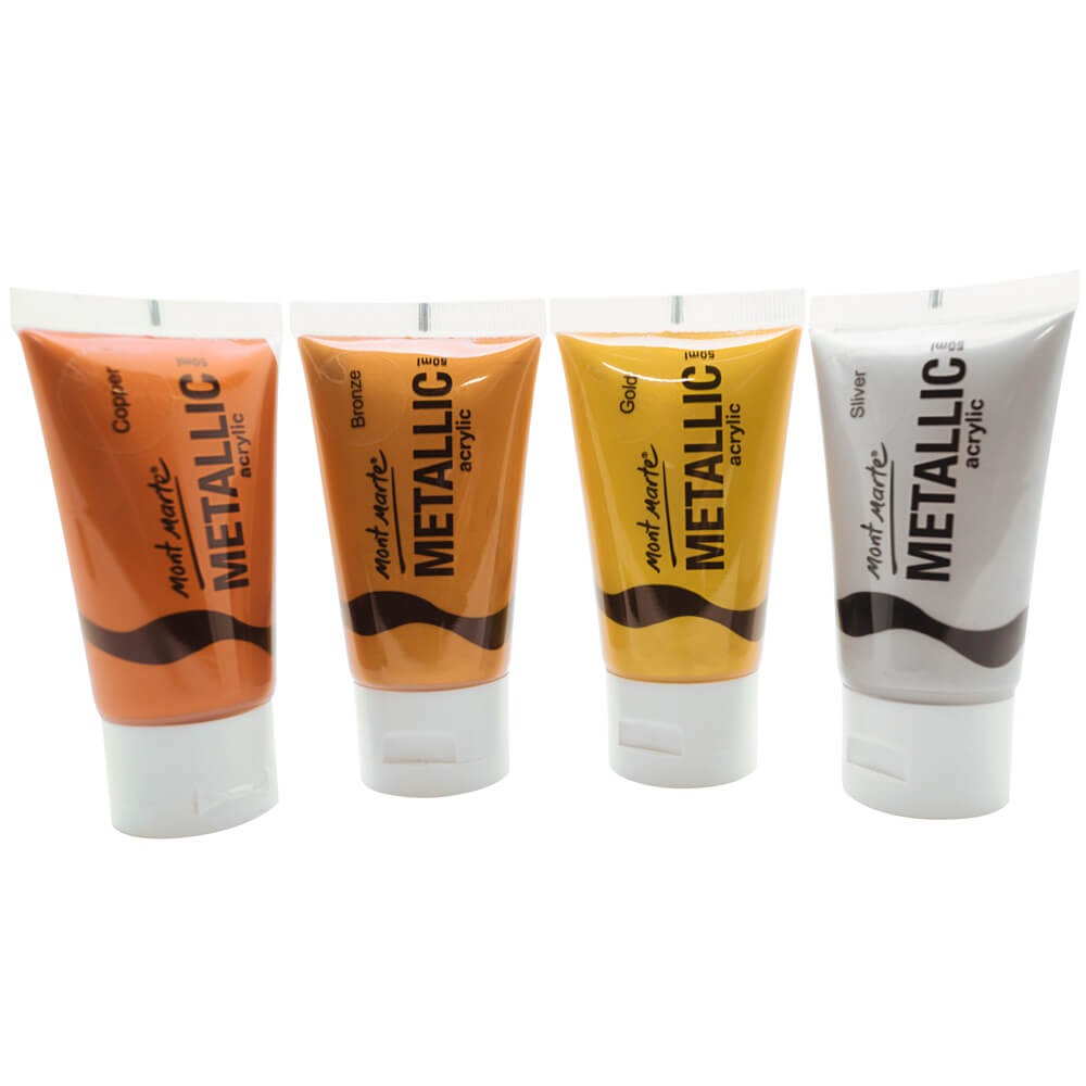 Buy Mont Marte Metallic Acrylic 4pc*50ml at Best Prices in Bangladesh