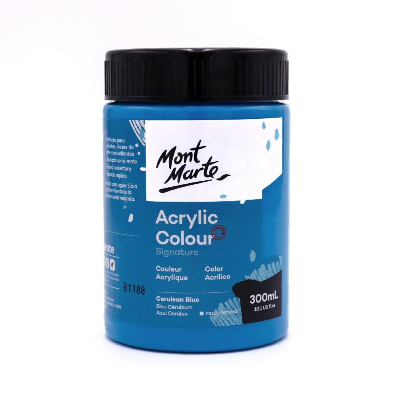 Buy Mont Marte Acrylic Colour Paint 300ml -Cerulean Blue at Best Prices in Bangladesh