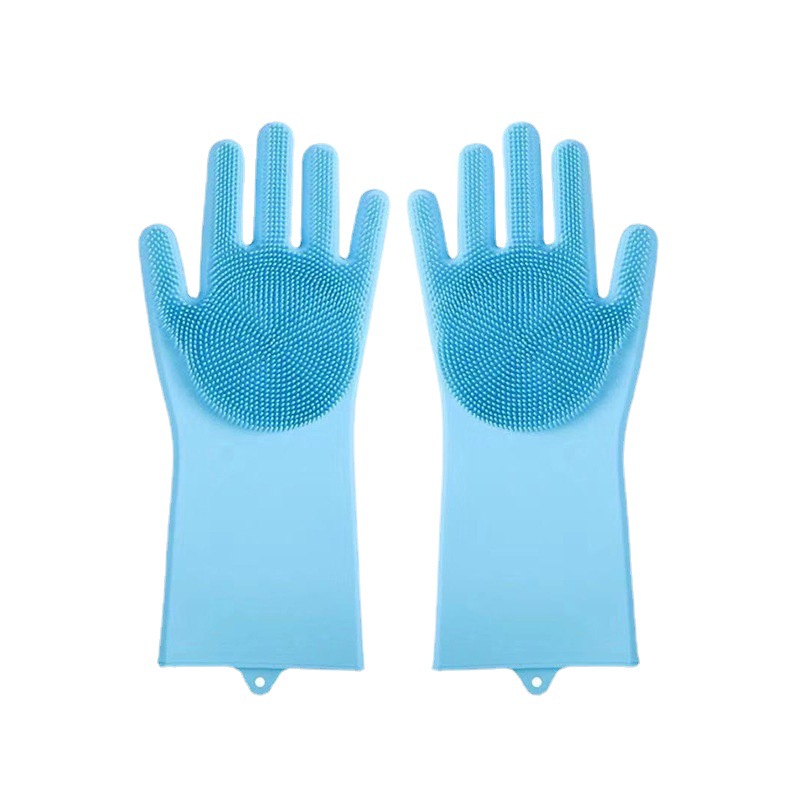 Picture of High Quality Silicone Dish Washing Kitchen Hand Gloves - 2pcs