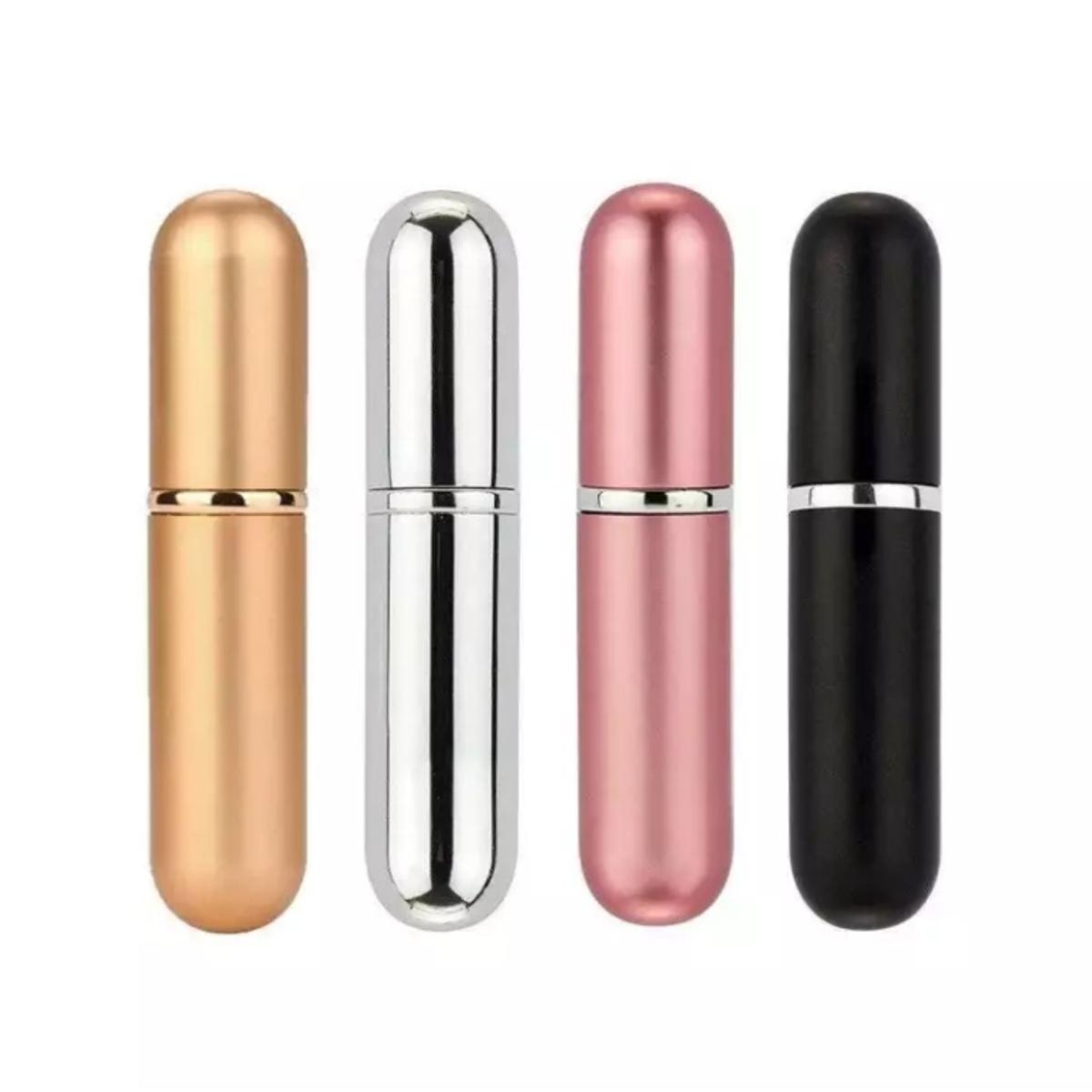 Picture of 5ml Portable Mini Aluminum Empty Refillable Perfume Bottle With Spray Atomizer - Multicolor 1pcs