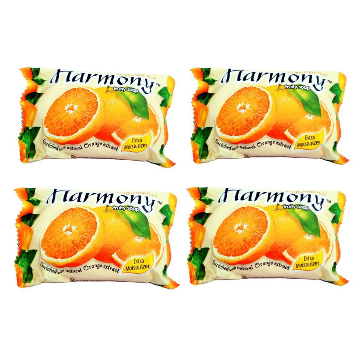 Picture of Harmony Citrus orange Fruity Soap - 60gm (COMBO PACK 4PCS) - Soap