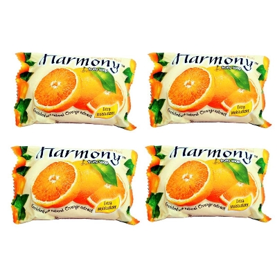 Picture of Harmony Citrus orange Fruity Soap - 60gm (COMBO PACK 4PCS) - Soap