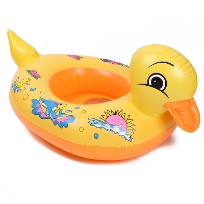 Picture of Duck Shaped Float Boat Kids Inflatable Swimming Rings