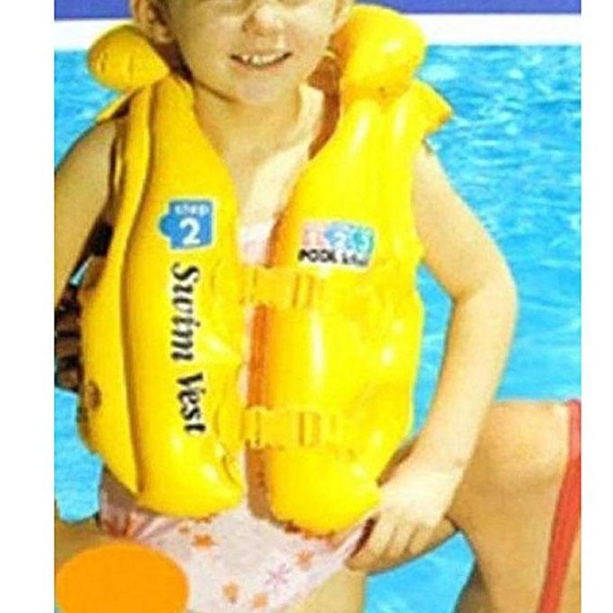 Picture of Plastic Swimming Vest Jacket for Kids - Yellow