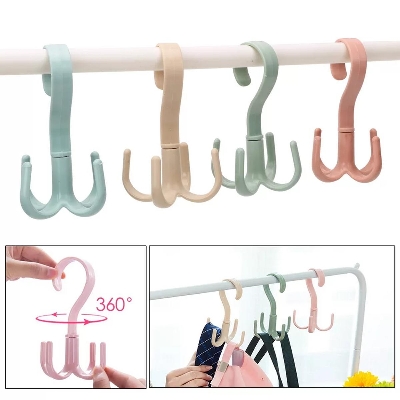 Picture of 360 Degree Rotated 4 Hooks Plastic Hanger