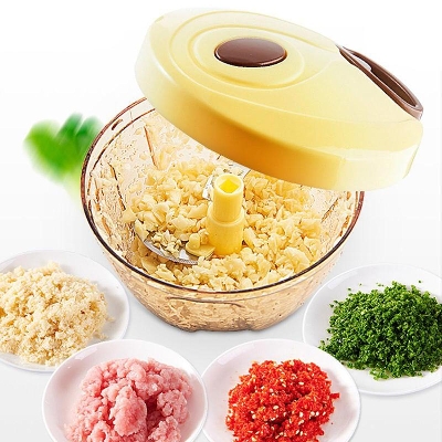 Picture of Manual Meat Grinder Hand Power Food Chopper Meat Grinder Mixer Blender Chopped Meat Vegetables Nuts Herbs Meat Grinder