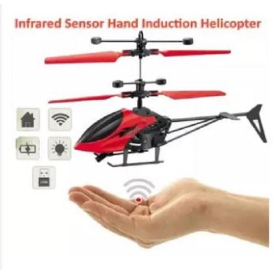 Picture of Induction Aircraft With Sensor rechargeable Helicopter for Kids- Multicolour