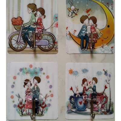 Picture of 10PCs Strong Transparent Suction Cup Sucker Wall Hooks Hanger for Kitchen Bathroom Holder Accessories Wall Storage Hangers