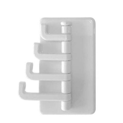 Picture of Household Multi-color 4 Hook Strong Self-adhesive Organ Hook 180° Rotating Hook Key Chain Glasses Bag Clothes Multi-purpose - Wall Decoration - Wall Decoration