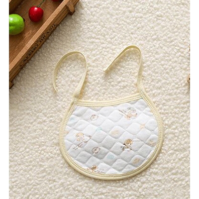 Picture of 1 Pcs Baby Cotton Bibs High Quality Double Layers Waterproof