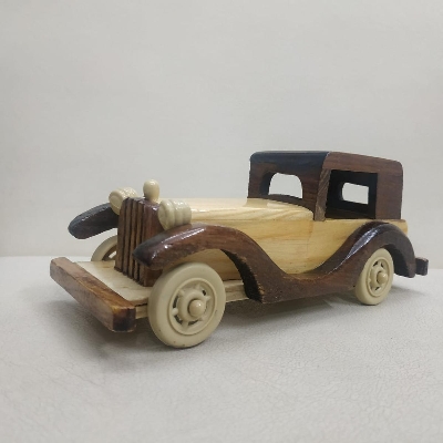 Picture of Wooden Car for Showpiece (Colour as per Stock)