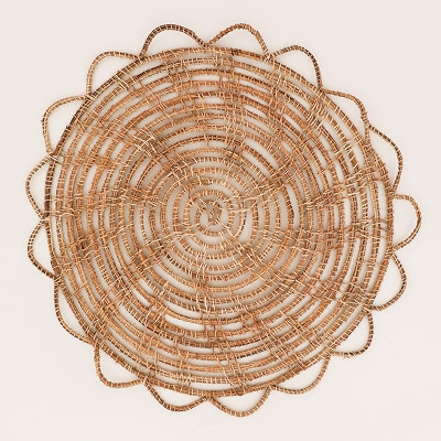 Picture of Placemats Anti-scalding Pad Natural Mat Anti-slip Table Mat Food Grade Material Coasters Heat Insulation Pad Round Size Coaster Easy Cleaning Placemat Casserole Mat High Temperature Resistance Pad