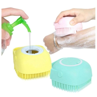 Picture of Silicone Massage Bath Brush- Multicolour- 1pcs