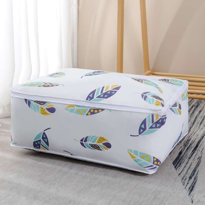 Picture of Clothes Storage Bag Blanket Storage Bag PEVA Foldable Large Capacity Waterproof Dustproof Storage Bag Toy Storage Book Storage Bag
