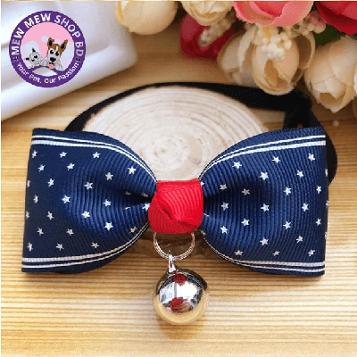 Picture of New Design Cat Collar Neck Bow Strap Multicolors Printed