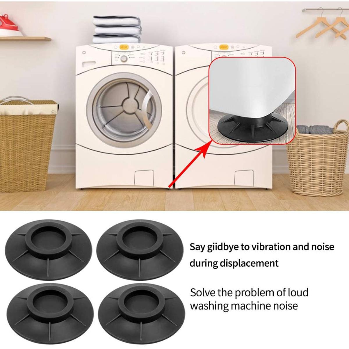 Picture of High Quality 4 Pcs Anti Vibration Non-Slip Washing Machine Rubber Feet Pads - Washing Machine Cover
