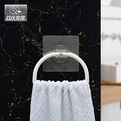 Picture of বাথরুমের তোয়ালে হ্যাঙ্গারের জন্য ম্যাজিক ফ্লেক্সিবল স্টিকার স্ট্রং সাকশন প্লাস্টিকের হাত তোয়ালে রিং (264621400) - 264621400