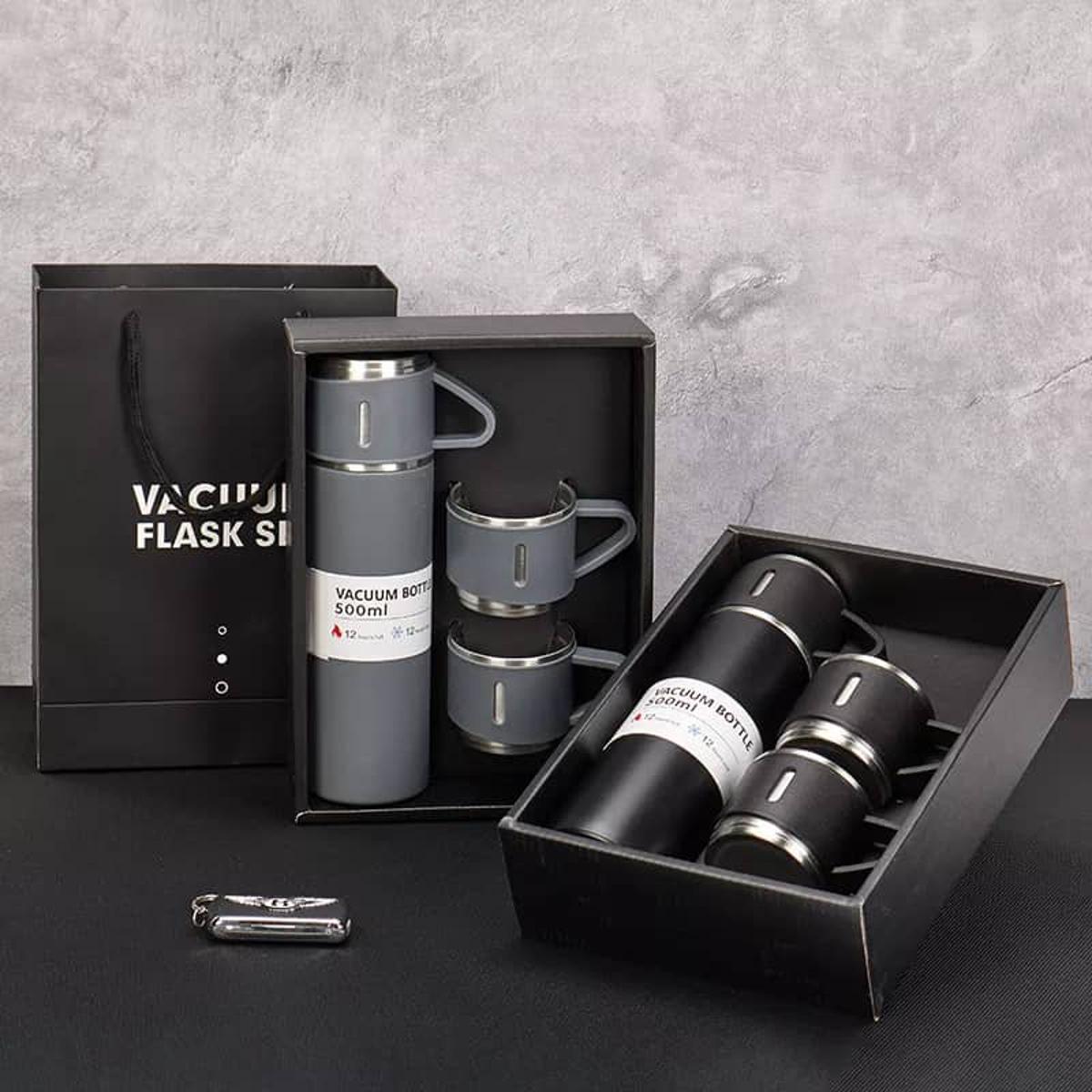Picture of 500Ml Double-Layer Stainless Steel Vacuum Thermos Coffee Tumbler Travel Mug Business Trip Water Bottle Tea Infuser Bottle
